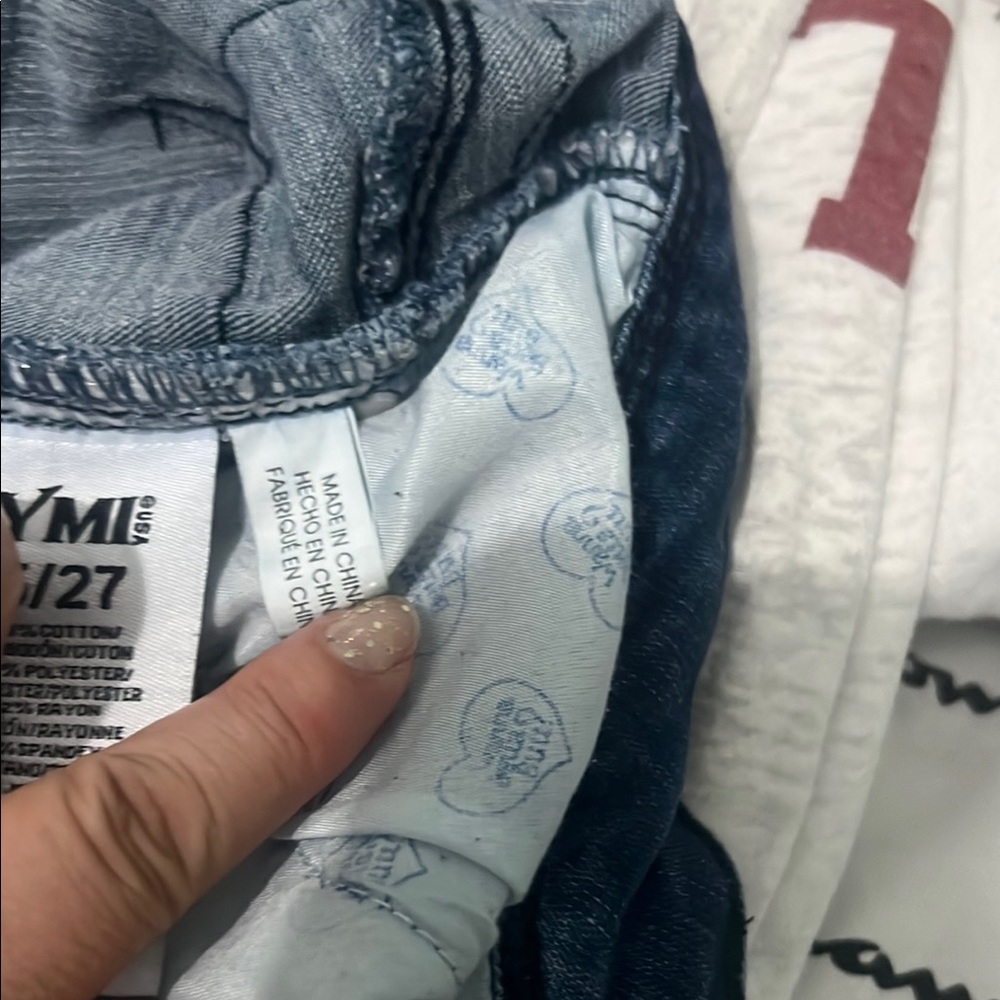 YMI Blue Floral Flare Jeans - Picture 9 of 9